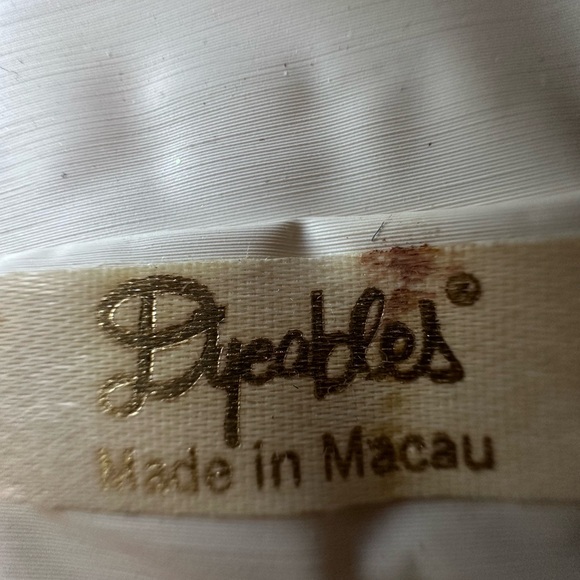 White Satin Beaded Clutch Bridal All-White Wedding Party Clamshell Shape - Picture 7 of 11